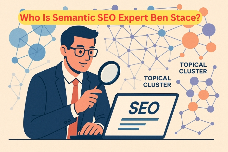 Semantic SEO expert analyzing topical authority with knowledge graph.