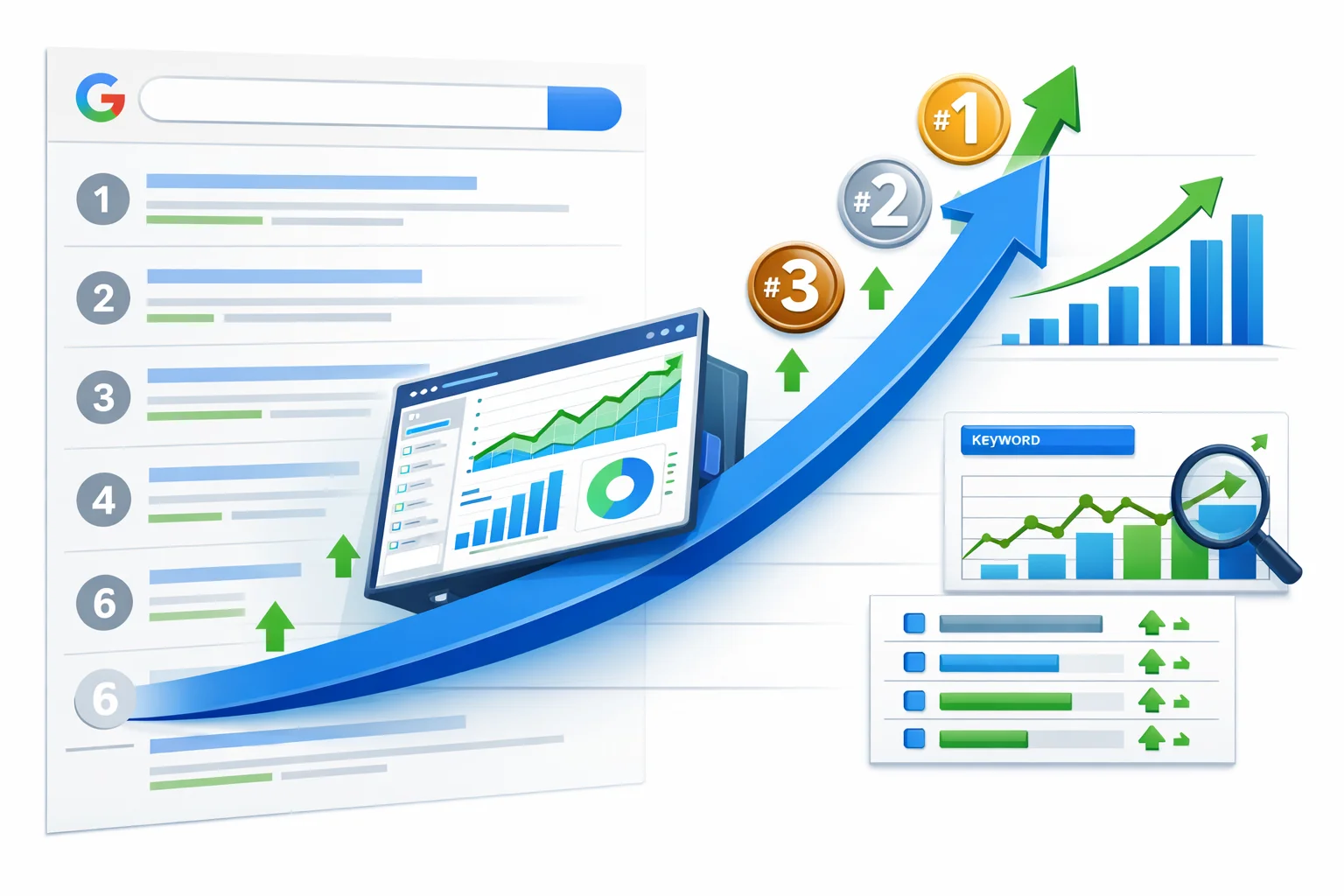 Search engine positioning SEO